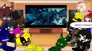 Fnaf 4 Crew Reacts to Transformers Blackout Attacks the U.S Military Base (Gacha Club Au)