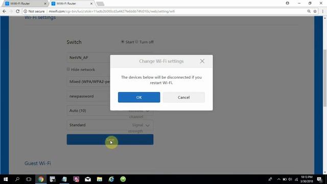 How to Change WiFi Password - Xiaomi MI 3C router  NETVN