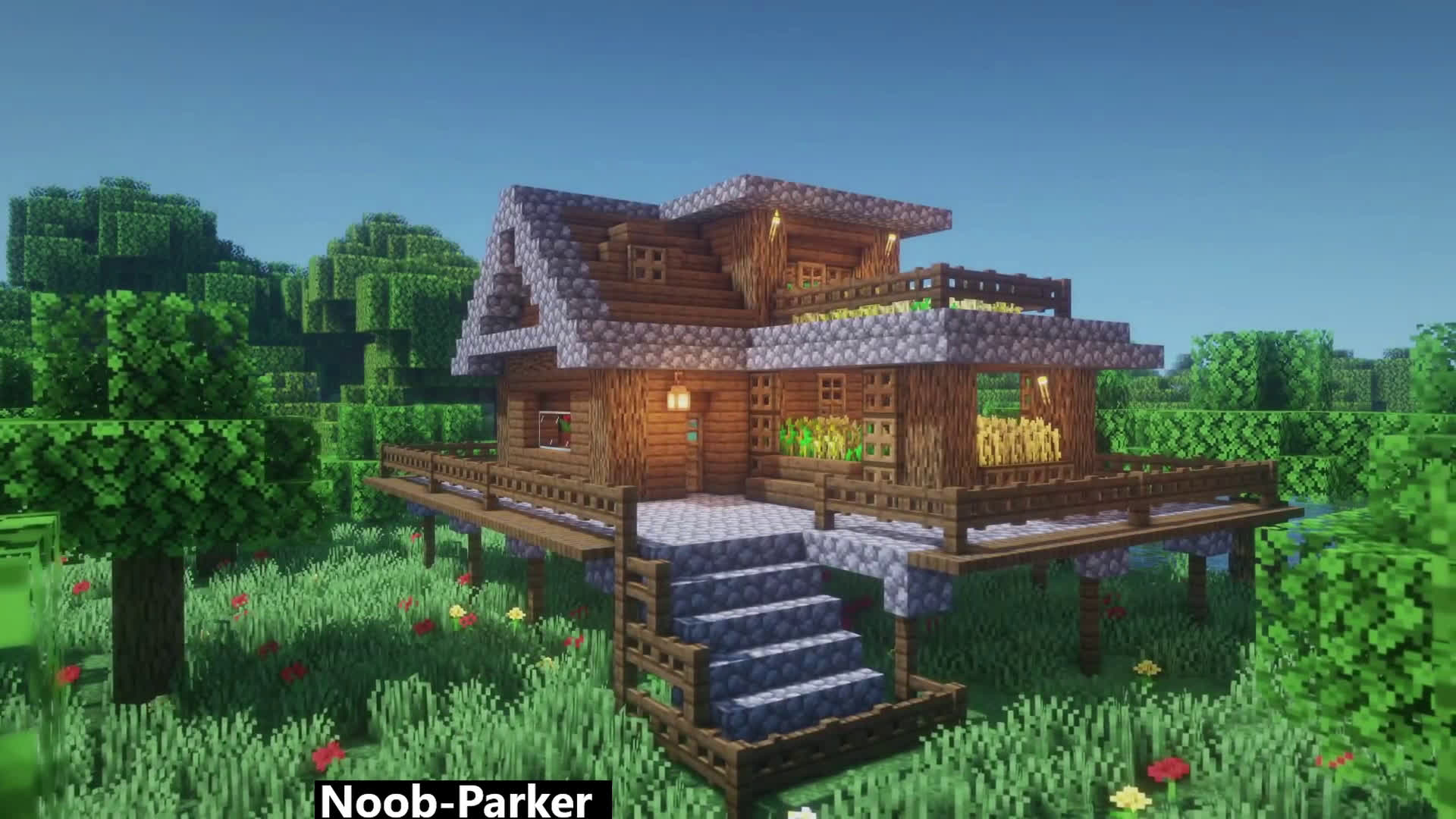 Учебник по майнкрафту, как построить стартовую базу, minecraft.