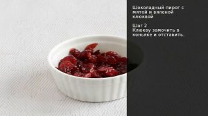 Шоколадный пирог с мятой и вяленой клюквой . Рецепт от шеф повара Максима Григорьева