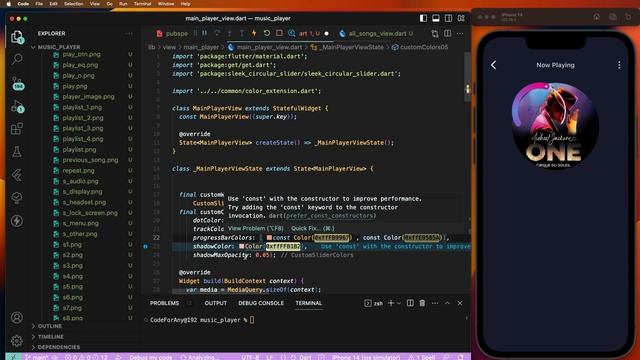 #9 Ultimate Music Player App: GetX, MVVM, Genres Tab UI, and Audio Player UI in Flutter [Github]