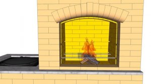 Порядовка барбекю с казаном слева