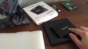 Пососылка с SSD диском на 250 ГБ. Сравнение скорости HHD с SSD