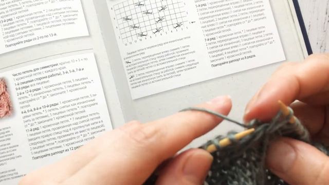 Красивый узор спицами ,,Чередующиеся бабочки,, смотреть онлайн