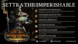 Total War: Warhammer III #2 Settra the Imperishable - Сеттра нетленный - легенда.