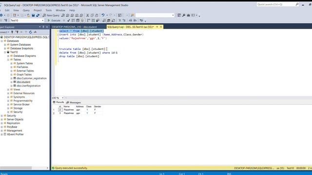 SQL Difference Between  Truncate Delete and Drop With Example