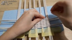 Урок13: ПРЯМОУГОЛЬНОЕ дно на ДВОЙНЫХ стойках/плетение из газетных трубочек