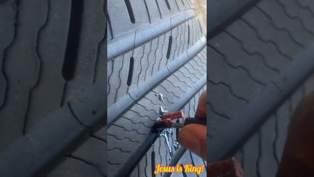 How to fix a flat car tire