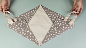 Сумка из прямоугольного листа ткани/ легко и просто