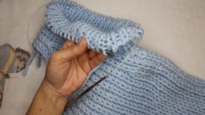 Самый аккуратный способ закрытия петель резинки! Фабричный край:  закрытие иглой по кругу