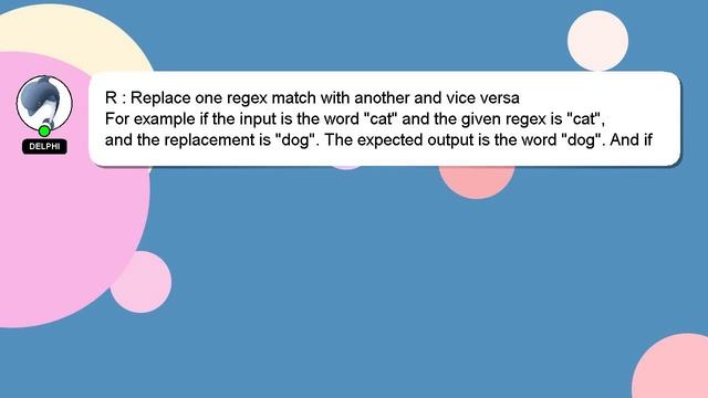 R : Replace one regex match with another and vice versa смотреть онлайн