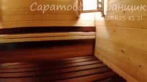 Баня из лиственницы и липы.