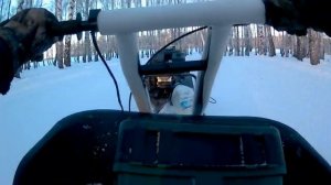 Первый выезд на мотособаке 380,7 лс