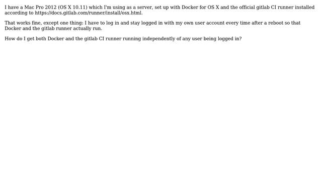 DevOps & SysAdmins: Running Gitlab CI runner with Docker on OS X as service смотреть онлайн