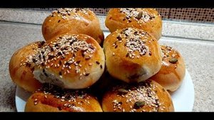 БУЛОЧКИ С КАПУСТОЙ  И ГРИБАМИ, ВОЗДУШНЫЕ  ПИРОЖКИ С КАПУСТОЙ И ГРИБАМИ, РЕЦЕПТ.