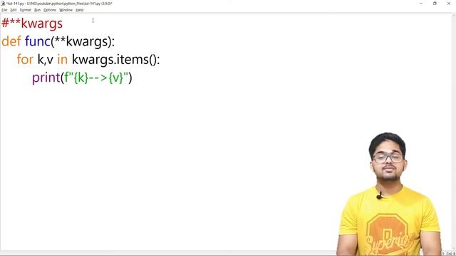 **kwargs in Python || Python tutorial for absolute beginners in Hindi || #141