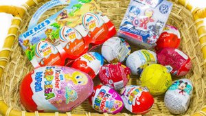 15 РАЗБИТЫХ Киндер Сюрпризов Маша и Медведь Миньоны Свинка Пеппа Мультик про машинки Тачки 3