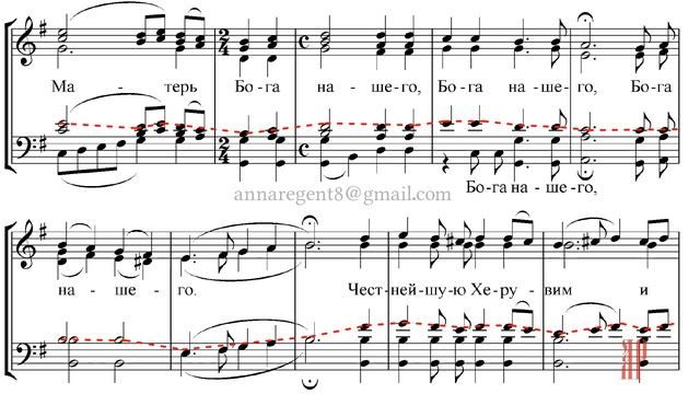 ДОСТОЙНО ЕСТЬ, муз.Динева - Теноровая партия смотреть онлайн