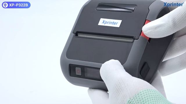 Xprinter Rugged Mobile Receipt & Label Printer XP-P322B with OLED Screen for Field-work