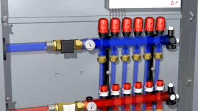 02 Модульный пластиковый коллектор Uponor смотреть онлайн