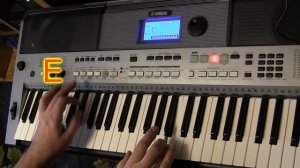 Прекрасное далеко на синтезаторе Yamaha PSR E443 Аккорды