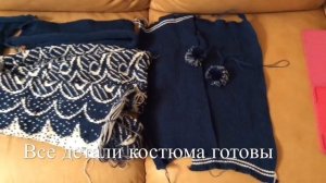 Вязание на машинке (knitting machine) Костюм юбка+кофта.mp4