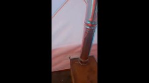 Тестируем палатку медведь куб 4 с печкой на дровах...(((или как сосед сглазил палатку)))