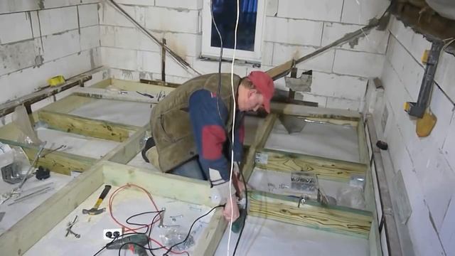 Перекрытие в бане из газобетона. смотреть онлайн