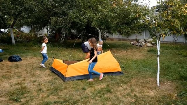 Как установить палатку дружно с детьми смотреть онлайн