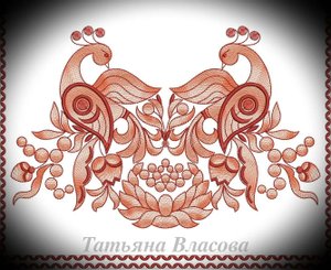 Бесплатный дизайн для машинной вышивки.Свавдебный рушник.