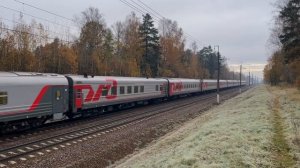 Супер приветствие лок. бригады! ЧС7-094 с поездом №125Г Череповец - Москва