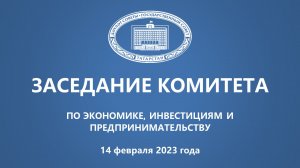 14.02.2023 Заседание Комитета ГС РТ по экономике, инвестициям и предпринимательству