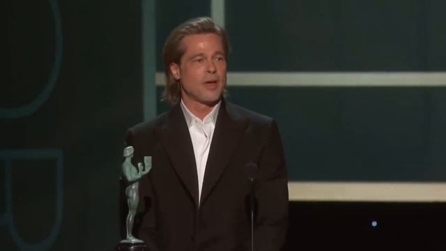 Брэд Питт Победная речь на премии Гильдии Киноактёров смотреть онлайн