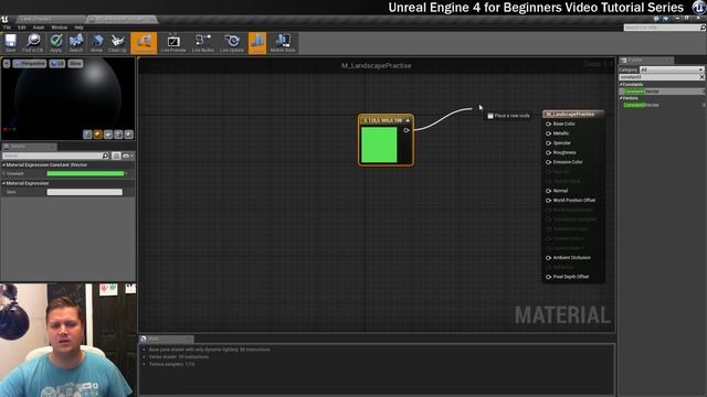 #11 How to change the Color of Materials in Unreal Engine 4 | Unreal Engine 4 Tutorial for Beginner