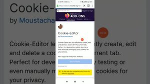How To Install Cookie Editor In Firefox Android
