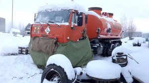 Эвакуатор  Ноябрьск. Отогрев и запуск авто в мороз.