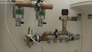 Сантехнические работы, сборка узла ввода