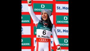 Stephanie Venier, Austrian alpine skier downhill at the Winter olympics in Pyeongchang