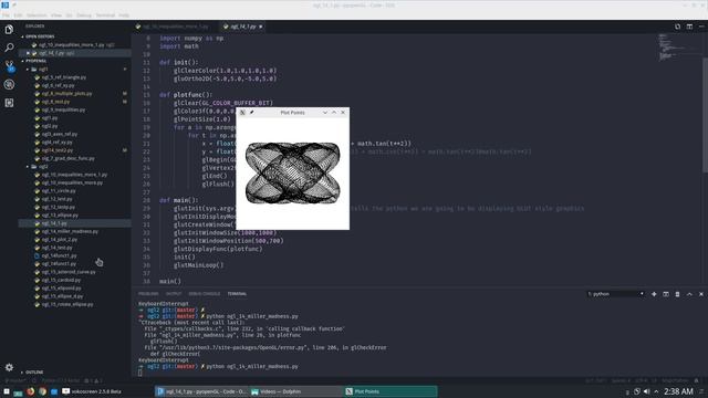 Drawing complex functions using pyOpenGL | PART - 8 | Graphics using Python 3 tutorial series смотреть онлайн