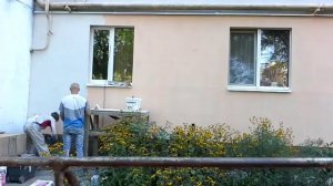 Декоративная штукартка Церезит CT 137 зерно 2.5мм. Наш способ нанесения. Сережа первый раз