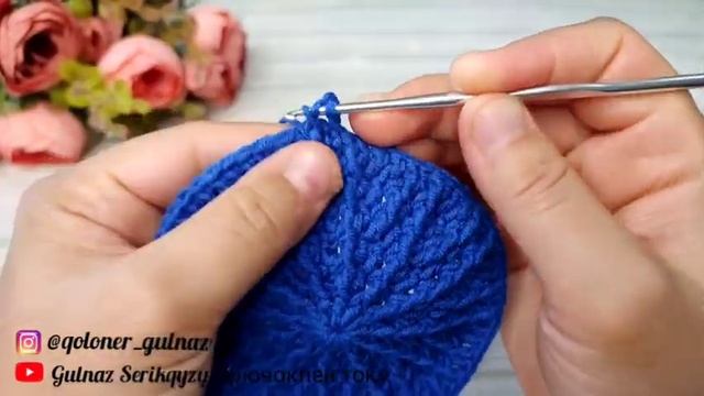 Шапка тоқу/Мужская шапка крючком
