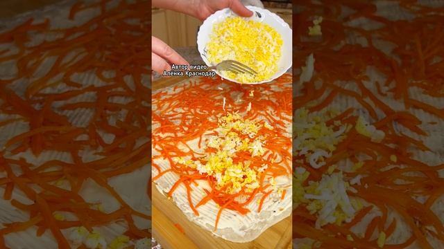 Рулет из лаваша с корейской морковью #рецепт #recipes #лавашссыром #лавашсначинкой