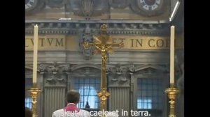 Pater Noster sung by Emeritus Pope Benedict XVI with lyrics
