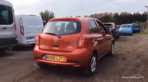 NISSAN MICRA VISIA RED 2016