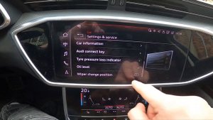How to Change Wipers Position For Service in Audi A6 C8 ( 2018 - now )