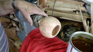 Банка - "Гранат" на токарном. Токарка. Woodturning