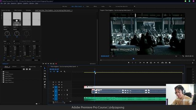 មរន Adobe Premiere 9 របបបញចលសមលង Voice Dubbed