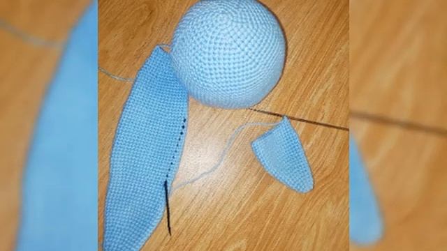 Заяц крючком. Вязание деталей. Сборка. Оформление лица. смотреть онлайн