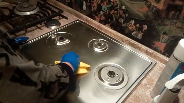 Как отмыть плиту на кухне от жира | Как применять бытовую химию смотреть онлайн