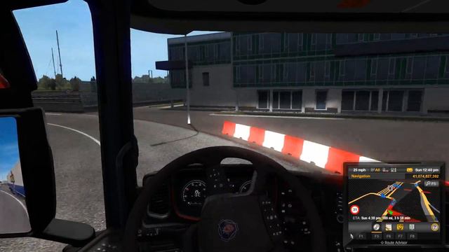 ETS2 - Using ETS TACC (Autonomy Level 1) on busy roads in TRUCKERSMP смотреть онлайн